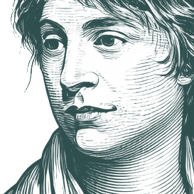 Engraved portrait of Mary Wollstonecraft, facing left