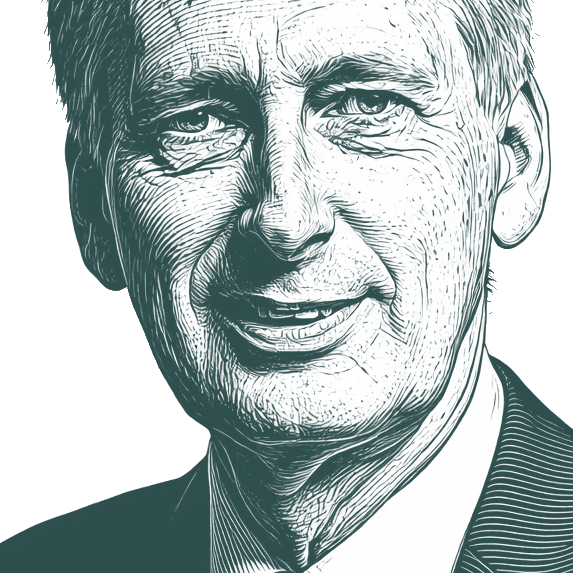Engraved portrait of Philip Hammond