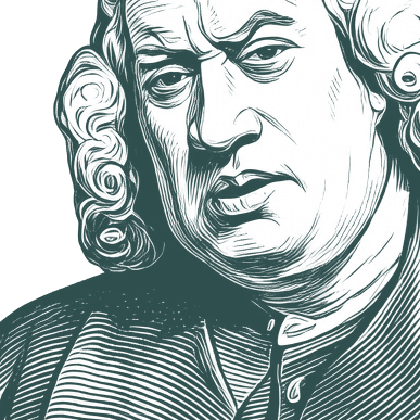 Engraved portrait of Samuel Johnson, facing left