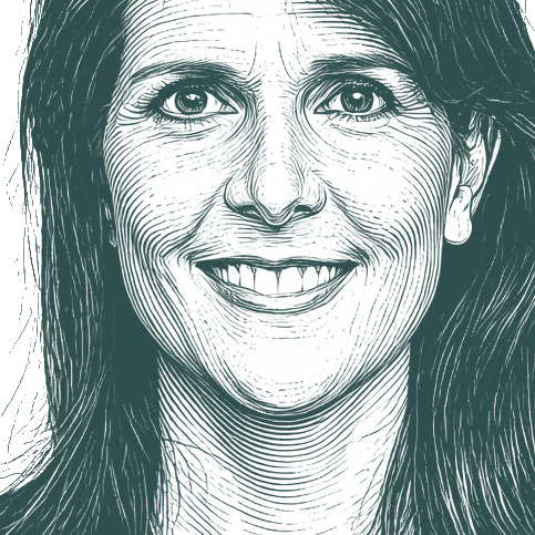 Engraved portrait of Nikki Haley