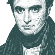 Engraved portrait of Daniel Webster, facing left