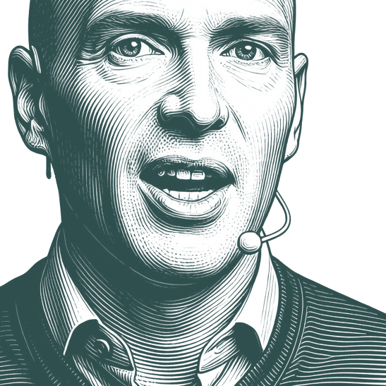 Engraved portrait of Ben Horowitz