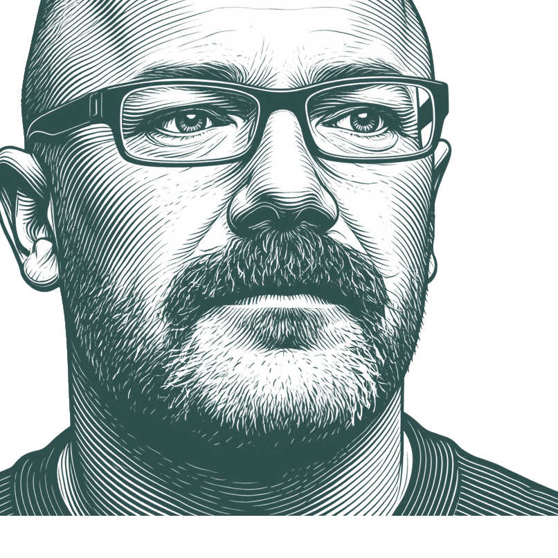 Engraved portrait of Andrew Sullivan, facing right