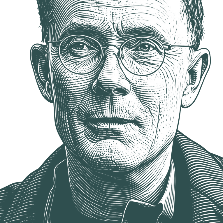 Engraved portrait of William Gibson, facing left