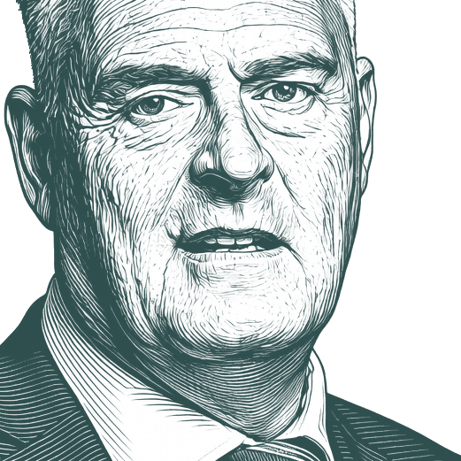 Engraved portrait of Lee Anderson