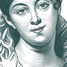 Engraved portrait of Letitia Elizabeth Landon, facing right