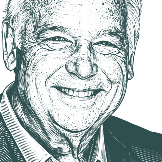 Engraved portrait of Jack Canfield