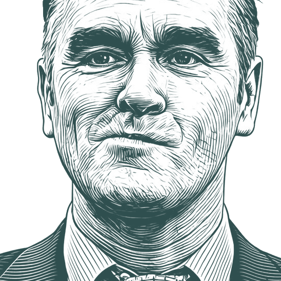 Engraved portrait of Morrissey