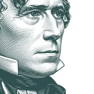 Engraved portrait of Franklin Pierce, facing right