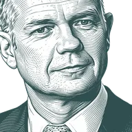 Engraved portrait of William Hague, facing right