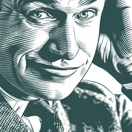 Engraved portrait of Will Rogers, facing right
