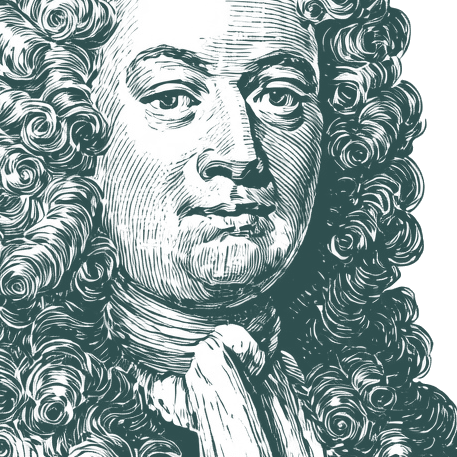 Engraved portrait of Thomas Fuller, facing right