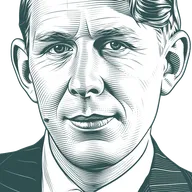 Engraved portrait of W. H. Auden