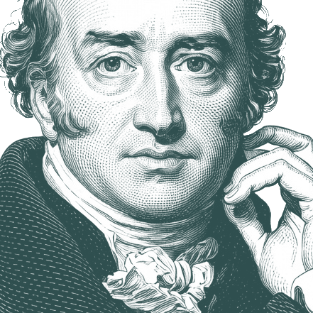 Engraved portrait of George Canning