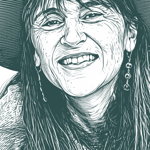 Engraved portrait of Jen Sincero
