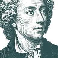 Engraved portrait of Alexander Pope, facing right