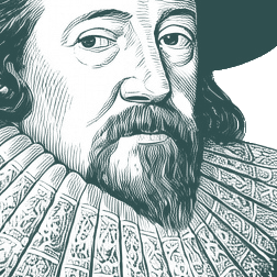 Engraved portrait of Francis Bacon