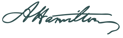 Signature of Alexander Hamilton