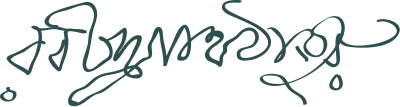 Signature of Rabindranath Tagore