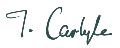 Signature of Thomas Carlyle