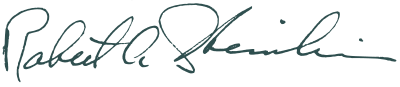 Signature of Robert A. Heinlein