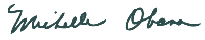 Signature of Michelle Obama