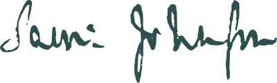 Signature of Samuel Johnson