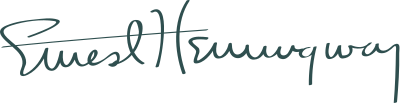 Signature of Ernest Hemingway