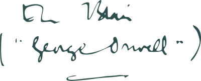 Signature of George Orwell