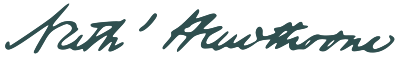 Signature of Nathaniel Hawthorne