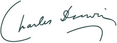 Signature of Charles Darwin