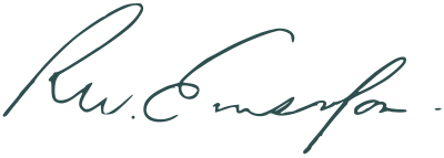 Signature of Ralph Waldo Emerson