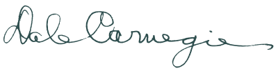 Signature of Dale Carnegie