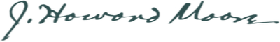 Signature of J. Howard Moore
