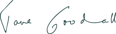 Signature of Jane Goodall