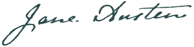 Signature of Jane Austen