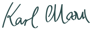 Signature of Karl Marx