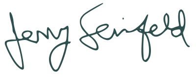 Signature of Jerry Seinfeld