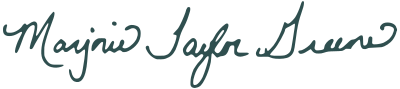 Signature of Marjorie Taylor Greene