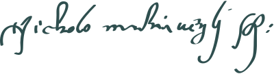 Signature of Niccolò Machiavelli