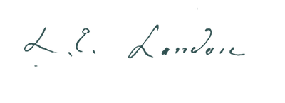 Signature of Letitia Elizabeth Landon