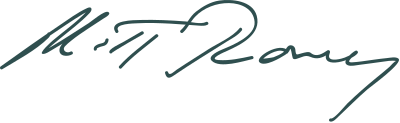 Signature of Mitt Romney