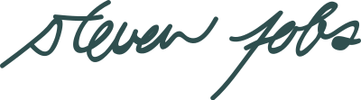 Signature of Steve Jobs