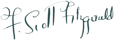 Signature of F. Scott Fitzgerald