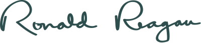 Signature of Ronald Reagan