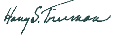 Signature of Harry S. Truman
