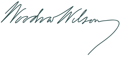 Signature of Woodrow Wilson
