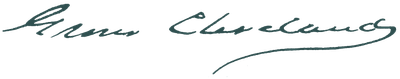 Signature of Grover Cleveland