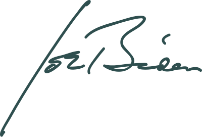 Signature of Joe Biden