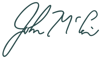 Signature of John McCain